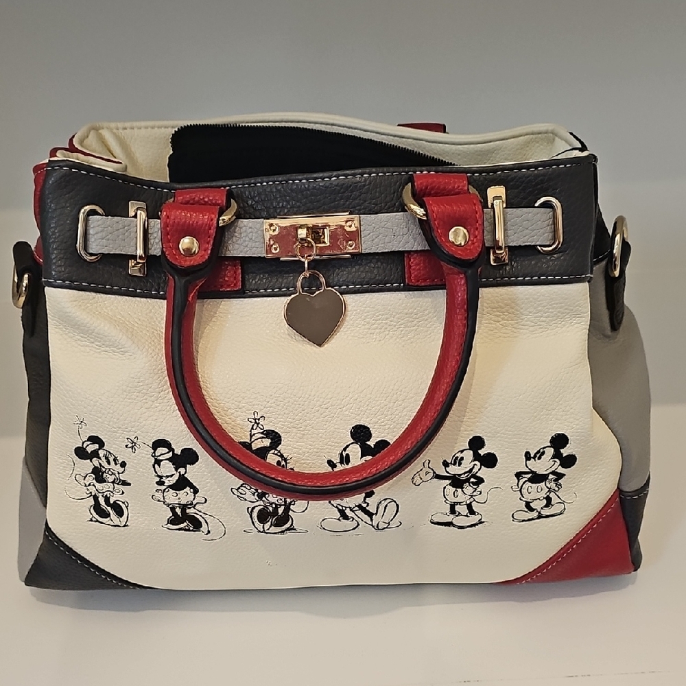 Mickey Mouse Themed Black and Red Sachel  Handbag 👜 ♥️